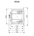 Tannoy CVS 301 потолочный громкоговоритель с колпаком, цвет белый