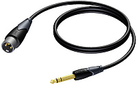 Procab CLA724/3 аудиокабель джек стерео 6.3 мм - XLR папа, длина 3 метра