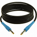 KLOTZ KIKC4.5PP2 инструментальный кабель, разъёмы KLOTZ  6.3 мм джек моно - 6.3 мм дже моно голубого цвета с позолоченными контактами, длина 4.5 метра