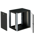 SYSMATRIX WP 6309.910  Шкаф настенный 9U 600х350, дверь стеклянная, цвет черный RAL9004