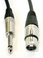 AVCLINK CABLE-954/3-Black Кабель аудио, JACK моно - XLR гнездо, длина 3 метра, C300, NP2X, NC3FXX