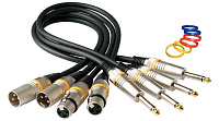 Rockcable RCL30383 D6 M Кабель XLR(M)-джек 1/4, 3 метра.