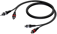 Procab CAB850/5 аудиокабель 2 RCA папа - 2 RCA мама, длина 5 метров