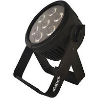STAGE4 REPAR 7x10F IP (8°) Светодиодный всепогодный светильник сценических эффектов, LED PAR, со сменой цвета RGBW, источник света 7*10 Вт RGBW, DMX-512 6/10 кан., строб, диммер, Master-slave/Auto/ Static, мощность 85 Вт