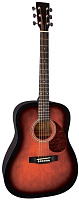 VGS D1 Dreadnought Violinburst гитара акустическая, цвет санберст