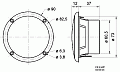 Visaton FR 8 WP/4 WHITE Влагозащищенный громкоговоритель, 8 см, 4 Ом, IP 65, 15 Вт