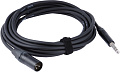 Cordial CPM 10 MV инструментальнй кабель XLR male/джек стерео 6,3 мм male, разъемы Neutrik, 10,0 м, черный