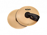 MEINL NINO-BO20 детские ручные тарелки с кожаными ручками, пара. Диаметр: 8". Материал: сплав бронзы B8
