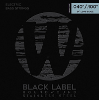Warwick 40210 ML4  струны для бас-гитары Black Label 40-100, сталь