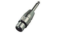 NordFolk NCA5114  переходник XLR female  6.3 мм mono Jack (TS), металл