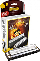 HOHNER Hot Metal Bb (M57211X)  губная гармоника - корпус пластик ABS, крышки из нержавеющей стали. Доступ на 30 дней к бесплатным урокам