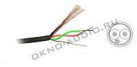 Mogami 3200-00  высокочастотный коаксиальный кабель HIGH FREQUENCY COAXIAL cable  50 Ohm 4.8 мм. чёрный