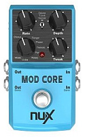 NUX MOD CORE  педаль эффектов Chorus, flanger, phaser, tremolo, rotary, pan, u-vibe and vibrato