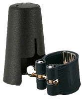 Vandoren LC28P лигатура для тенор-саксофона, кожаная c пластиковым колпачком