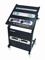 Omnitronic Rack stand 12U/10U adjustable on wheels рэковая стойка, 10U для приборов, установленных горизонтально,12U для приборов, установленных вертикально