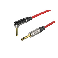 ROXTONE TGJJ110-TRD/5 Кабель инструментальный, красный, 7 мм, 1 x 0.5 кв.мм, 6.3 мм mono Jack  6.3 мм mono Jack (угловой), длина 5 метров