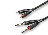 ROXTONE RACC150/2 Аудиокабель 2xRCA  2x6.3 mono Jack, AC010, длина 2 метра