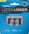 COMPLY Ts-200 BLK-SM 3pr 3 пары амбюшур для наушников, размер маленький S, цвет черный, материал - полиуретановая пена и термопластичный эластомер