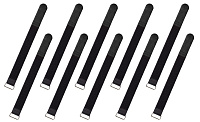 Rockboard CABLE TIES 400 B  липучки для кабелей, 10 штук, цвет черный, large