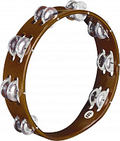 MEINL TA2A-AB  тамбурин деревянный профессиональный без мембраны, 2 ряда джинглов (алюминий), цвет африканский коричневый