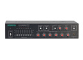 DSPPA MP-6912 Микшер-усилитель для дискуссионной системы 120 Вт/100 В, 6 микр./4 AUX входа, 1 выход. 7 полос эквализации. Регулировка громкости каждого канала
