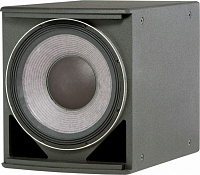 JBL ASB6115-WRХ компактный мощный сабвуфер, бас-рефлекс, 15" 2265H-1, 8Ом, AES program 1600Вт, 97дБ/1Вт/1м, 32-1000Гц, SPL max 129дБ. 16 встроенных точек подвеса М10, стальная перфорированная сетка с наклеенным изнутри вспененным полимером, покрытие стру