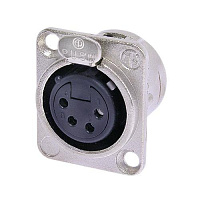 Neutrik NC4FD-L-1 панельный разъем XLR female 4 контакта