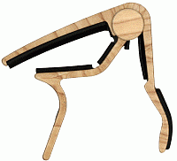 DUNLOP 84FM Acoustic Trigger Flat Maple Каподастр для вестерн-гитары, плоский, клен