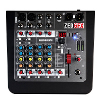 ALLEN&HEATH ZED6FX  Микшерный пульт, 2 моно, 2 стерео,2 высокоомных DI входа, 2-полосный эквалайзер