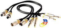 Rockcable RCL30381 D6 F  Кабель XLR(F)-джек 1/4, длина 1 метр