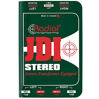 Radial JDI Stereo пассивный стерео директ бокс с трасформатором Jensen, вход 2 хTRS, выход 2 х