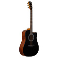 ROCKDALE Aurora D3 C BK Gloss акустическая гитара, дредноут с вырезом, цвет черный