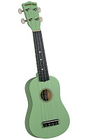 DIAMOND HEAD DU-125 Peppermint Green укулеле сопрано, клен, гриф клен,чехол в комплекте, цвет мятный