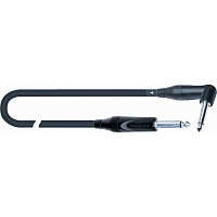 QUIK LOK SS/ONE-A5 инструментальный кабель серии Sonic Solutions, разъёмы Jack mono - Jack mono угловой, 5 м, чёрный