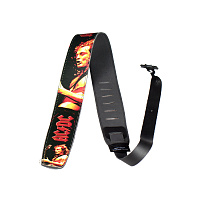 Perri's P25ACDC-1028 AC/DC  Кожаный ремень 2,5" для гитары, AC/DC