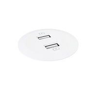 Kondator 935-PM51W Встраиваемая зарядная станция Powerdot MINI с 2 разъемами USB, цвет белый