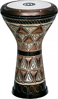 MEINL HE-3012 думбек, латунь, ручная роспись, 8 1/2" x 17 1/8 (чехол, ключ, запасной пластик в компл.)