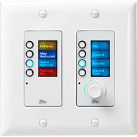 BSS EC-8BV WHT настенная панель управления серии Contrio. Подключение Ethernet, 8 кнопок, регулятор громкости, цвет белый