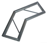 Truss-Master P30-H-135-2 Стыковочный узел для двух модулей плоской конфигурации, вид горизонтальный, угол 135°, диаметр и толщина стенки трубок: основа - Ø50x2.0 мм, распорки - Ø16x2.0 мм