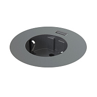 Kondator 935-PM61 Встраиваемая розетка с 1хUSB серии Powerdot, цвет черный