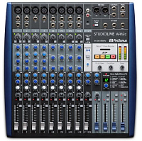 PreSonus StudioLive AR12c аналоговый микшер USB, 14 каналов, 4 микр. + 4 микр. моно/лин. стерео + 1 стерео лин./Bluetooth, 14x4 USB-C, 3 AUX, FX, SD рек./плеер