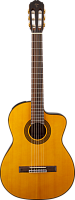 TAKAMINE GC1CE NAT классическая электроакустическая гитара с вырезом, цвет натуральный