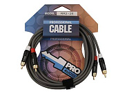 PROAUDIO RR2-2E кабель 2xRCA  2xRCA , длина 2 метра