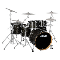 DDRUM DM ASH 622 TBK  ударная установка,10"-12"-14"-16"-22"-13"х7" (без Hardware), цвет чёрный глянцевый