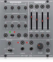 Behringer 305 EQ/MIXER/OUTPUT аналоговый EQ/MIXER/OUTPUT модуль для Eurorack