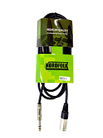 NordFolk NMC211/15M микрофонный кабель XLR папа - джек стерео 6.3 мм, длина 15 метров
