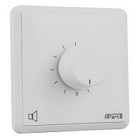 BIAMP E-VOL120  Настенный 11-позиционный трансформаторный регулятор громкости серии EURO.120 Вт/100 В, цвет белый