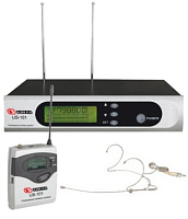 VOLTA US-101H with aluminuim case (592-611.8MHz) радиосистема с головным и петличным микрофоном, алюминиевый кейс