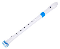 NUVO Recorder White/Blue блокфлейта сопрано, строй С, барочная система 