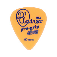 D'Andrea TPGB351 .60TM  Медиатор гитарный, материал делрин, толщина 0.60 мм, средне-мягкий, серия Pro Grip Brites, форма стандартная, упаковка 12 шт.